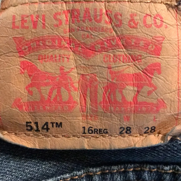 LEVI’S 514 Slim Straight 16 REG 28x28 - Picture 3 of 3